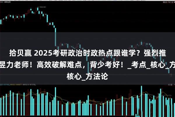 拾贝赢 2025考研政治时政热点跟谁学？强烈推荐孔昱力老师！高效破解难点，背少考好！_考点_核心_方法论